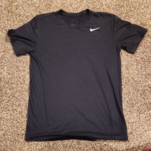 Nike Black Short Sleeve Tee Athletic Performance